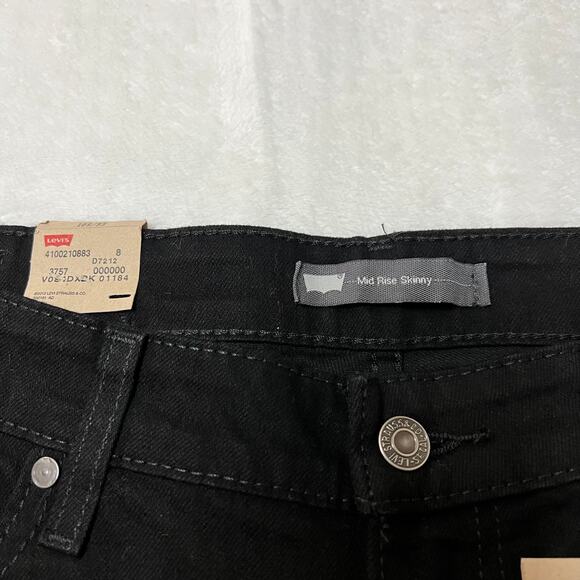 Levi's Plus Size Mid Rise Skinny Jeans Size 16 SHORT NEW Casual Minimalist - Picture 4 of 14